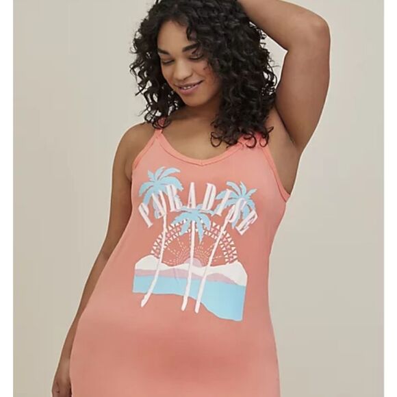 NWT Torrid size 2 x coral paradise super soft tank - Picture 1 of 11
